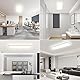 Led Deckenleuchte Flach Deckenlampe Rechteckig, LED Panel Lampe Decke Leuchten 24W 2500LM für Büro Küche Wohnzimmer Badezimmer Flur Büro Bad, 4000K Neutralweißes Licht Backlighteffekt 580x200mm (LxB)