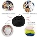 LPMOERA Stuffed Animal Storage Bean Bag Chair Cover (No Filler) For Kids and Adults.Soft Stuffable Bean Bag For Organizing Children Plush Toys or Memory Foam Light Grey S for Kids
