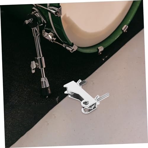 Vaguelly Jazz Drum Cowbell Mount Clamp Soporte para Instrumento de Percusión para Kits de Batería Construcción Resistente Instalación Fácil para Músicos y Aficionados miniatura 7