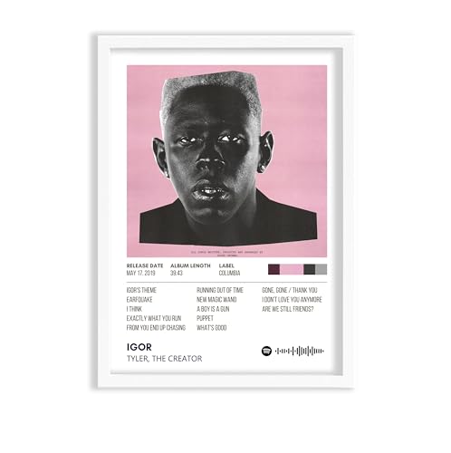 Image of IGOR Album Poster 13x19 Inch Unframed | 300 GSM Matte Board Paper with Peel & Stick Tape Included | Tyler The Creator Wall Art | Posters for Wall | Home Decor | Wall Decor Items | Room Decoration Items