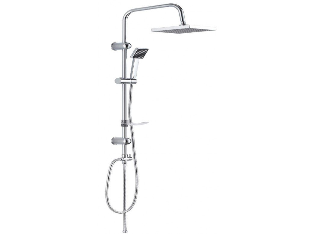 DP Bath RY-S002 Square Shower Set - Chrome