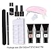 Nail Extension Kits 11PCS Safe Resin Nail Gel Kit Long-Lasting Gel Starter Kit for Beginner Salon DIY Home.