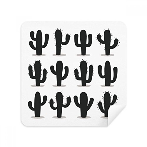 Chiffons en daim pour écran de téléphone Sourcingmap motif cactus x2