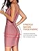 meilun Women's Celebrity Bandage Bodycon Dress Strap Party Pencil Dress (M, AntiPink)