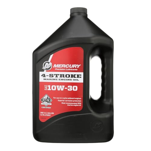 Mercury 10W-30 4-Stroke Mineral Marine Engine Oil 1 Gallon - 8M0078626
