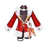 Anime New Skin Xiang Ling Xiangling Cosplay Costume Halloween Party Girl Uniform (Red, S)