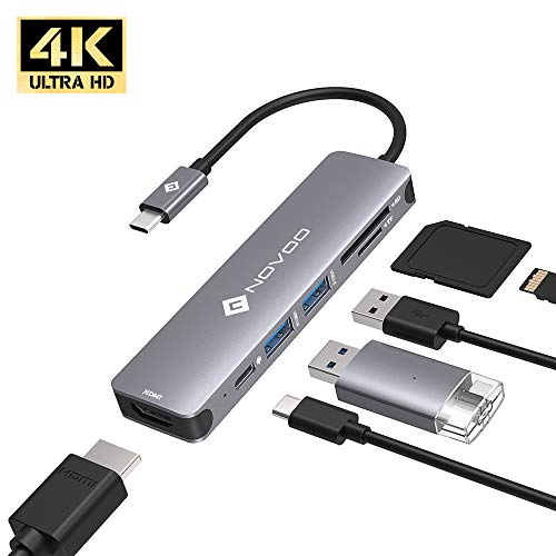 USB C Hub 6 in 1 MacBook Pro Adapter with PD Power Delivery