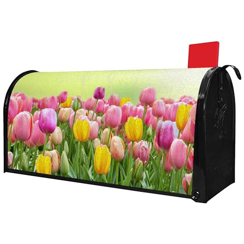 Tulip Flower Mailbox Covers Magnetic Standard Size 21" X 18"