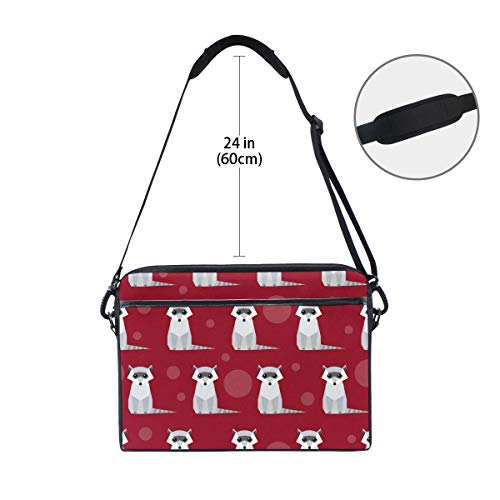 Funda para portátil de 14 a 15.4 pulgadas tipo bandolera Raccoon maletín ordenador 6
