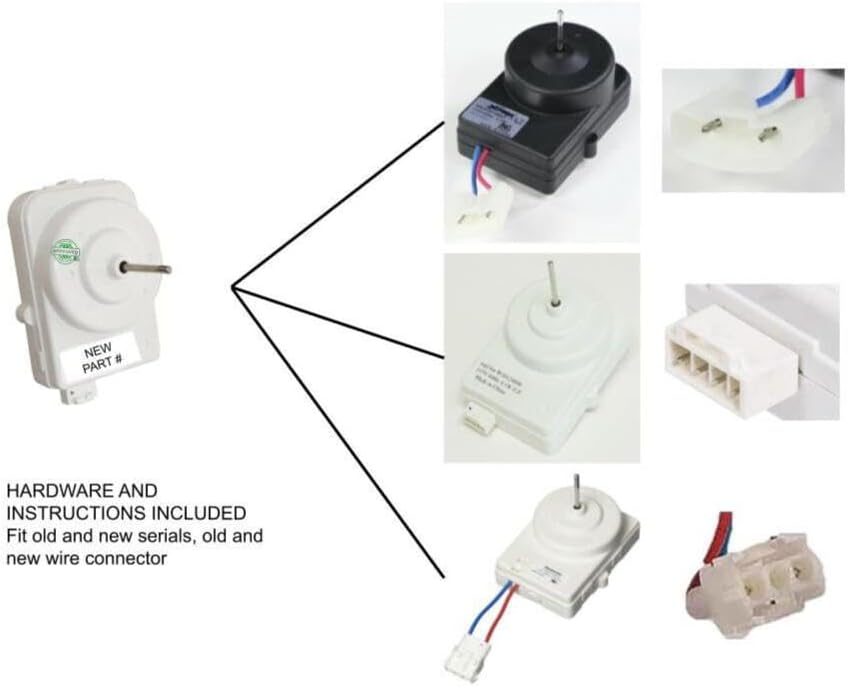 UDQR107E1L CKD7268 Refrigerator Fan Motor Fits old # Panasonic UDQR107E1L
