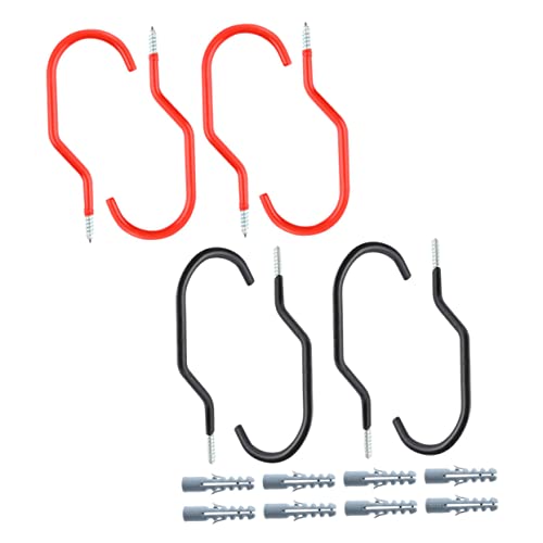 UKCOCO 16piezas Ganchos Para Bicicleta Duraderos Perchero De Pared Para Bicicletas Para Garajes Interiores y Espacios De Estacionamiento