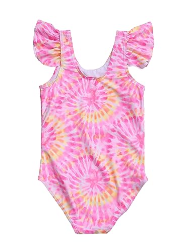 Image of LIZENS Girls Swimwear One Piece Swimsuit Toddler Cute Beach Bathing Suit