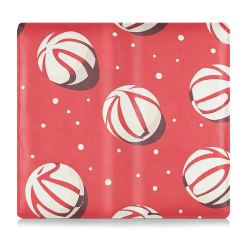 EtherSpher Cartoon Balls Red Dots Leather Toursuit car registration and insurance card holder Car Essentials for Cards, Essential Document, Driver License Vehicle Paperwork