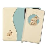 Elegante公式 Rabbits iPhone SE3 第3世代 iPhone SE2 第2世代 iPhone8 iPhone7 用 ケース 手帳型 うさぎ 刺繍 ポケット スタンド機能 ストラップリング アイフォン用 立ち耳 オレンジ [M]A32