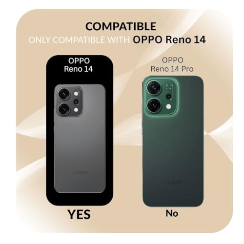 Image of Back Cover Case for Oppo Reno 14 5G | 360 Protection Mobile Phone Case Mag-Safe | Camera Protection | Oppo Reno 14 5G Back Cover | Oppo Reno14 5+G - Black TPU+PC