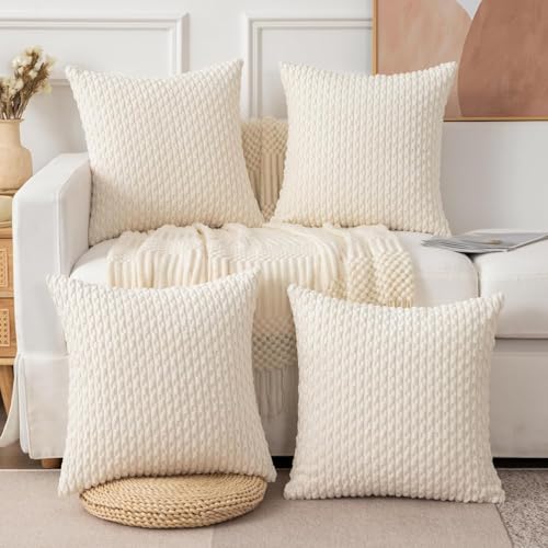 Reviews de Fundas decorativas - los más vendidos. 47 HETIE 4 Fundas para Cojines, Cojines Decorativos Sala, Almohadas para decoración (45 * 45), Fundas de Almohada de Felpa para Decoración del Hogar Que no Destiñen y Decoración...