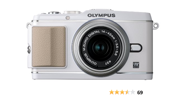 Olympus PEN E-P3 12.3 MP Live MOS Mirrorless Digital Camera with 14-42mm  Zoom Lens (White) (Old Model)