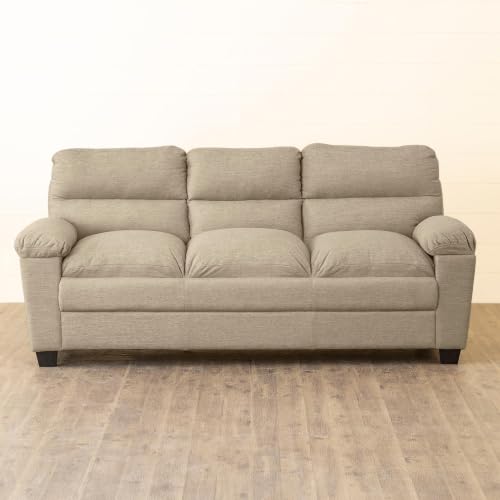 Image of Home Centre Helios Scott NXT Beige Pinewood 3 Seater Sofa - 189cm