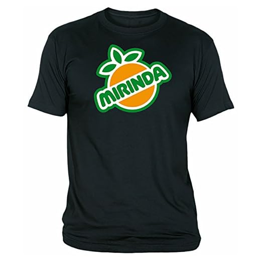 Desconocido Camiseta Mirinda Adulto/niño EGB ochenteras 80´s Retro (L, Negro)