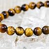 DAZCOLO 8mm Natural Gemstone Stretch Bracelet, Handmade Unisex Crystal Bracelets for Meditation, Yoga, Spiritual Healing & Positive Energy (Golden Tiger Eye) #3