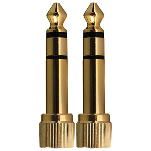Preisvergleich Produktbild SOLiD Gear Kopfhörer-Adapter schraubbar gold (2 Stück) Headphone-Schraubadapter