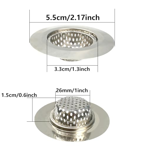 2 Coladores para fregadero de acero inoxidable 3 pulg miniatura 2