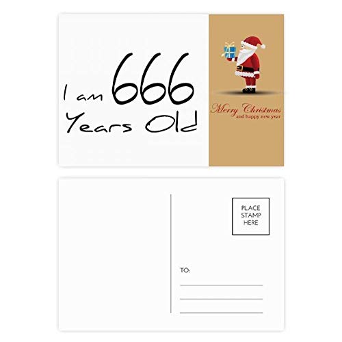 Lot de 20 cartes postales I am 666 ans pour personnes âgées