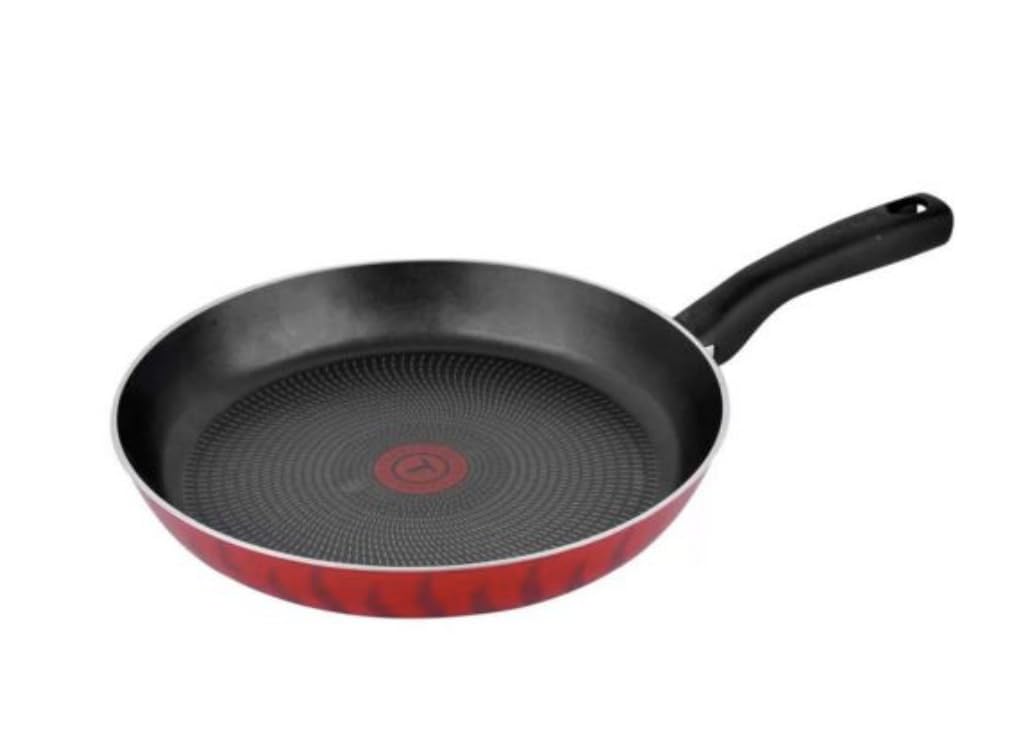 Tefal G6 Tempo Flame 30 Cm Non Stick Frypan With Thermo Spot, Red, Aluminium, C3040783