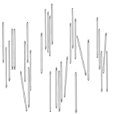 TICFROG 30個セット 時計 ベルト調整部品 20mm 割れピン 径φ0.9mm ステンレス鋼 時計バンドリンクコッターピン 20ミリ 時計ストラップバースプリットピン 時計バンドの修理用