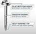 Kreg SML-F125-100 Zinc Pocket-Hole Screws, 1 1/4 Inch #7 Fine Thread, Maxi-Loc Head (100 Count)