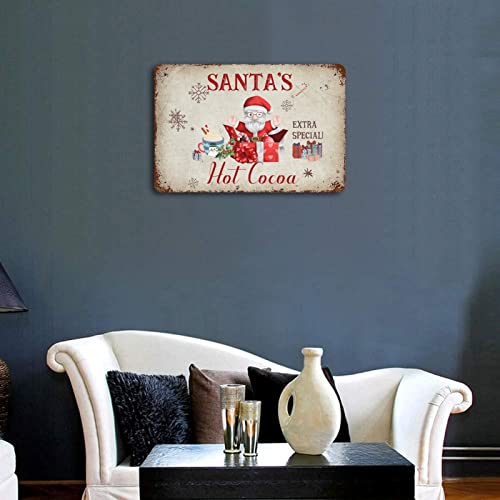 Panneau aluminium Santa's Hot Cocoa durable et résistant aux intempéries extérieure - 5