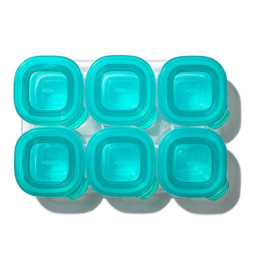 OXO Blocos de silicone para bebês Tot - 56,7 g - azul-petróleo