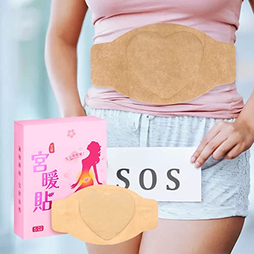 Menstrual Patch, 5PCS Menstruation Patch Mugwort Continuous Heating Menstrual Warm Patch for Winter