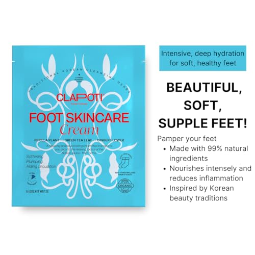 Organic Cleansing & Moisturizing Foot Masks - Exfoliate & Hydrate - Certified Organic Green Tea to Keep Feet Clean - Shea Butter to Deeply Moisturize the Skin - Made in Korea - 6 Pack - Image 4