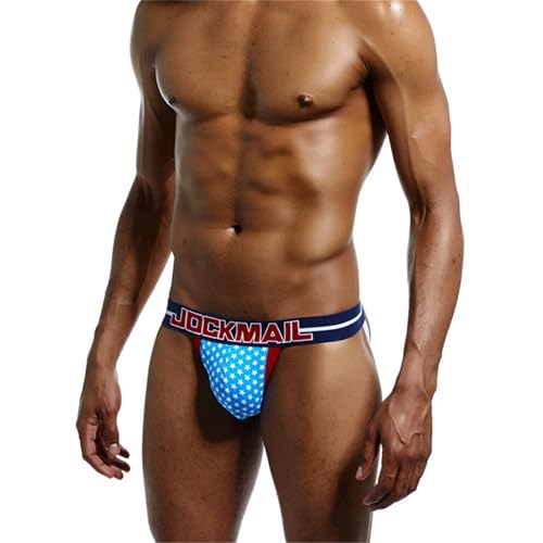 Mens Jockstrap for Men Underwear Mesh Breathable Athletic Supporter Thong G-String For Gym, Training, Running4