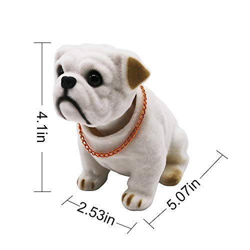 Rayberro K-105 Mary Paxton Bobble Head Bulldog,Car Decoration Nodding Dog Ornaments High Emulation Creative Dog Dashboard Crafts Dog Lover Gift thumb #1