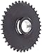 Martin Roller Chain Sprocket, Split Taper Bushed, Type B Hub, Single Strand, 80 Chain Size, For Q1 Bushing, 1" Pitch, 38 Teeth, 2.6875" Max Bore Dia., 12.67" OD, 4.125" Hub Dia., 0.575" Width