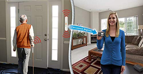 Image of Senior DepartAlert Anti-Wandering Door Bar System with Pager to Help Prevent Wandering. Great for Dementia or Alzheimer's Care