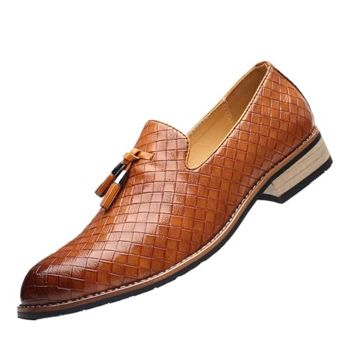 Dress Shoes for Men Men's Casual Leather Flat Shoes Comfortable and Stylish Footwear for Everyday Wear