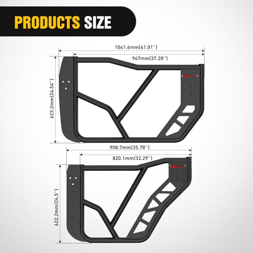 Image of Nilight Tube Doors Compatible with Ford Bronco 4-Door 2021-2026 4PCS