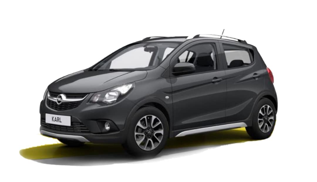 Gledring Tappetini Gomma Per Opel Karl (08/2015-) – 4 Pezzi Con Clip Montaggio – Design Profilo T, Antiscivolo, Facili Da Pulire - 4
