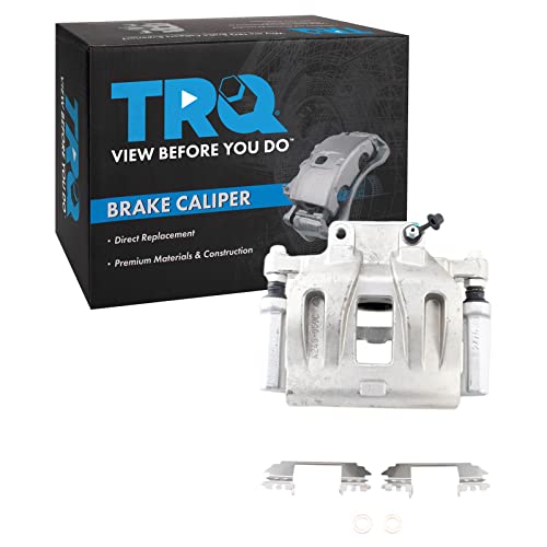 Image of TRQ Front Right Brake Caliper w /Bracket Passenger Side | For 2005-2011 Chrysler 300 2009-2011 Dodge Challenger 2006-2011 Charger 2005-2008 Magnum