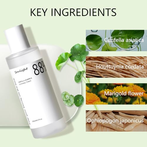 Soulight-88-Centella-Asiatica-Soothing-Toner-Hydrating-Facial-Toner-with-Plant-Extracts-Gently-Exfoliates-Toning-Water-Diminished-Dullness-Fine-Lines-Smooths-Skin-Texture-Rejuvenate-Your-Skin