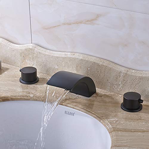 vintage faucet and accessories - Vessel Waterfall Spout Dual Handles Bathroom Sink Faucet Mixer Tap Oil Rubbed Bronze For 8