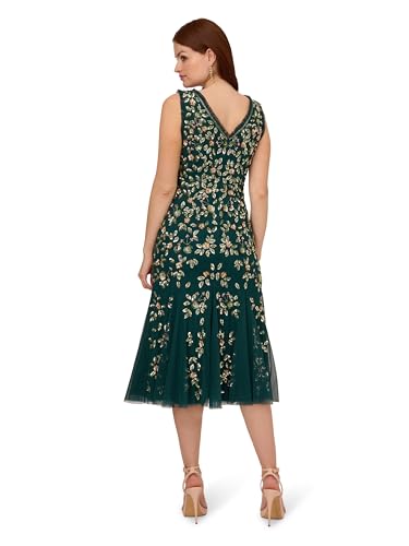 Adrianna Papell Women's Ruffle Bead Dress2