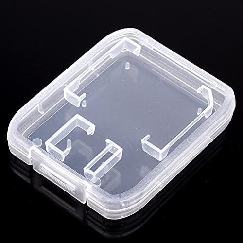 Suneast 10Pcs Plastic Memory Cards Case Box, Transparent Memory Card Storage Box Protective Case for SD, MS, XD, TF Cards