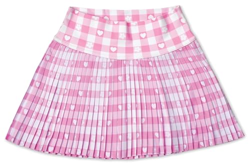 iscream + Theme NYC Big Girls Spandex Blend Stretchy Pleated Skort for Casual and Sports Wear