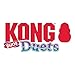 KONG Duets Duos Bouncy Dual Color Squeaky Toy fot Dogs (Ball, Medium)