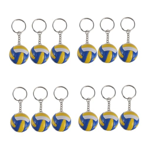 Porte clés volleyball simulation avec pendentifs de sport pour collection et décoration de sac