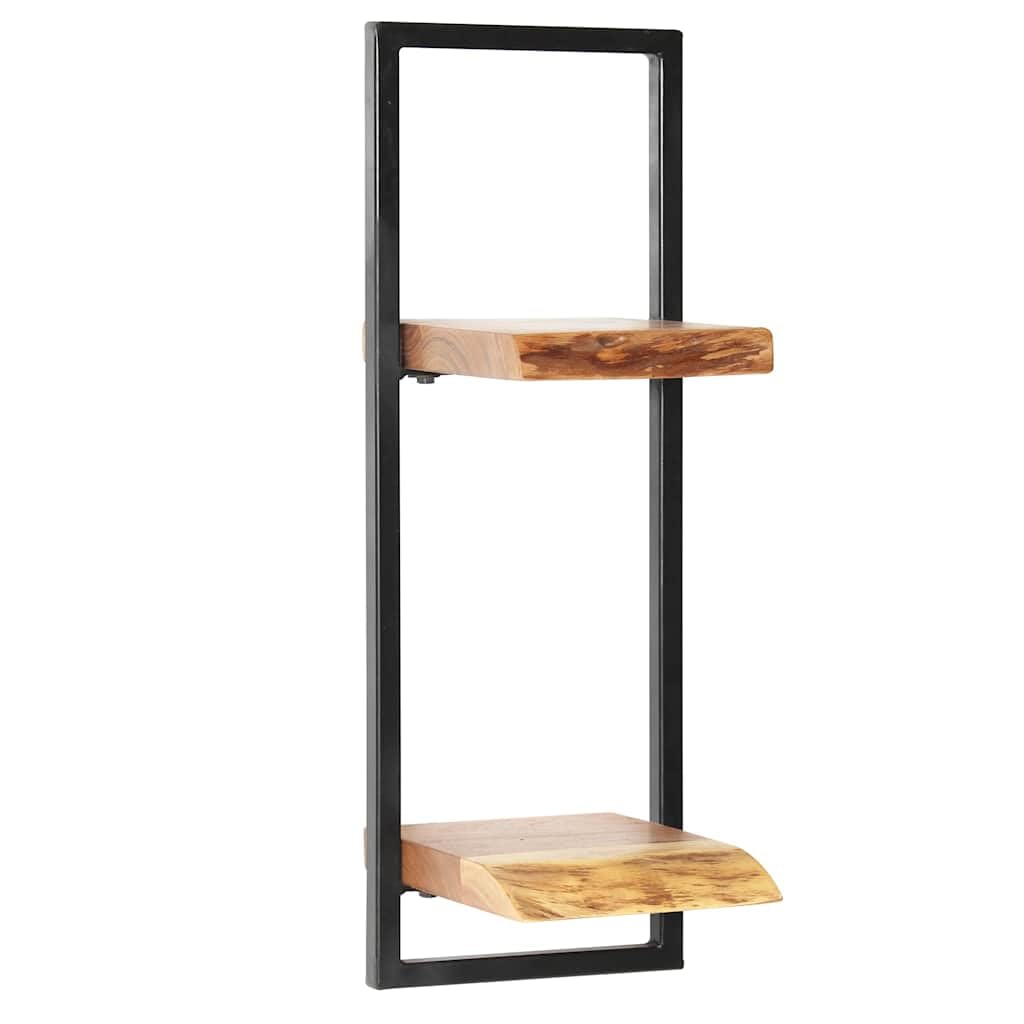 vidaXL Acacia Set Estantes Pared 5 Pzas Madera Estantería Repisas Organizador